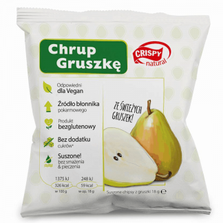 CRISPY NATURAL Chipsy z Gruszki 18g
