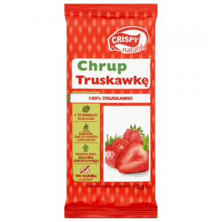 CRISPY Natural Suszone Chipsy z Truskawki 10g