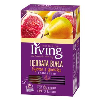 IRVING Herbata Biała Smak Figa Gruszka Fig Pear White Tea 20 Torebek 30 Gram
