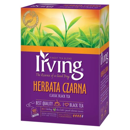 IRVING Herbata Czarna Classic Black Tea 100 Torebek 100 Gram