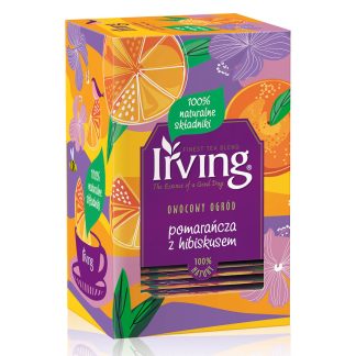IRVING Herbata Owocowa Smak Pomarańcza Hibiskus Fruit Tea 20 Torebek 40 Gram