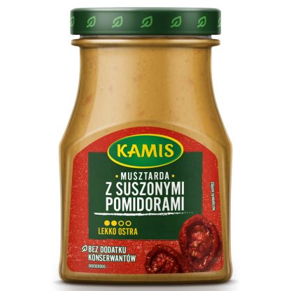 KAMIS Musztarda z Suszonymi Pomidorami Słoik 185g