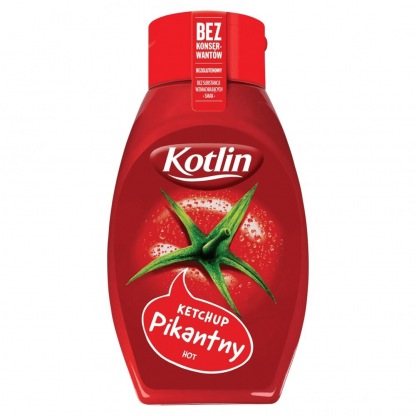 KOTLIN Ketchup Pikantny Hot 450g