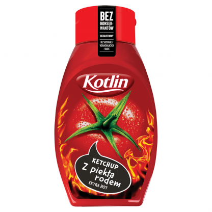 KOTLIN Ketchup z Piekła Rodem Extra Hot 450g