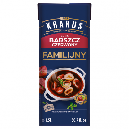 KRAKUS Zupa Barszcz Czerwony Karton Familijny 1,5l