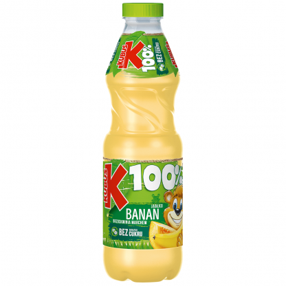 KUBUŚ Sok 100% Banan-Jabłko-Brzoskwinia 850ml