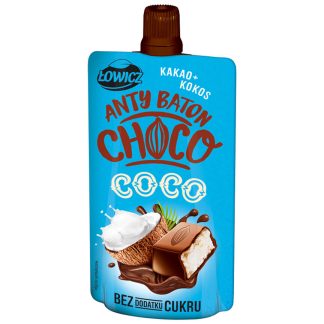 ŁOWICZ Mus Antybaton Choco Kakao Kokos Coco Bez Dodatku Cukru 100g