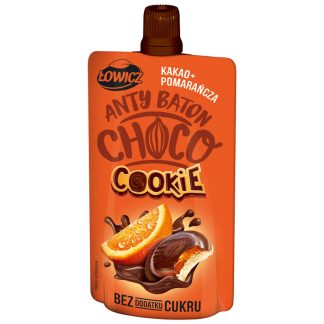 ŁOWICZ Mus Antybaton Choco Kakao Pomarańcza Cookie Bez Dodatku Cukru 100g