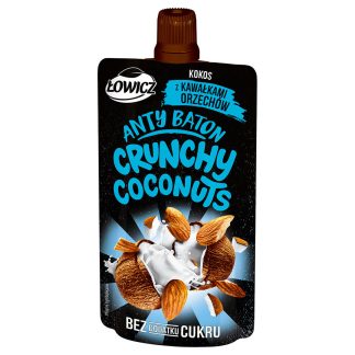 ŁOWICZ Mus Antybaton Crunchy Coconuts Kokos z Kawałkami Orzechów 100g