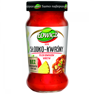ŁOWICZ Sos Słodko Kwaśny Słoik 350g