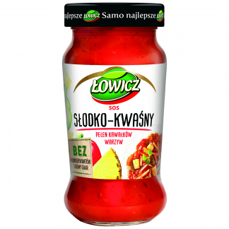 ŁOWICZ Sos Słodko-Kwaśny Słoik 500g