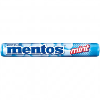 MENTOS Mint Drażetki Do Żucia o Smaku Miętowym 38g