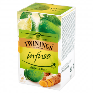 TWININGS Infuso Herbata Imbir Limonka 20 Torebek