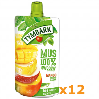TYMBARK Mus 100% z Mango 120g x12